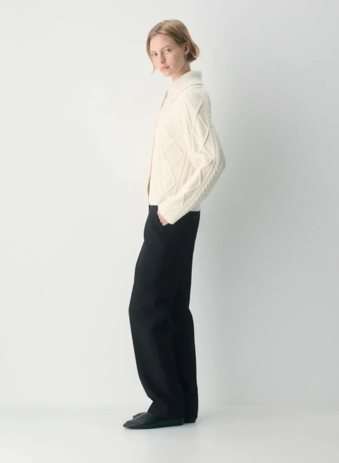 Heritage Knit Merino Wool Collar Cardigan Heritage Knit Merino Wool Collar Cardigan