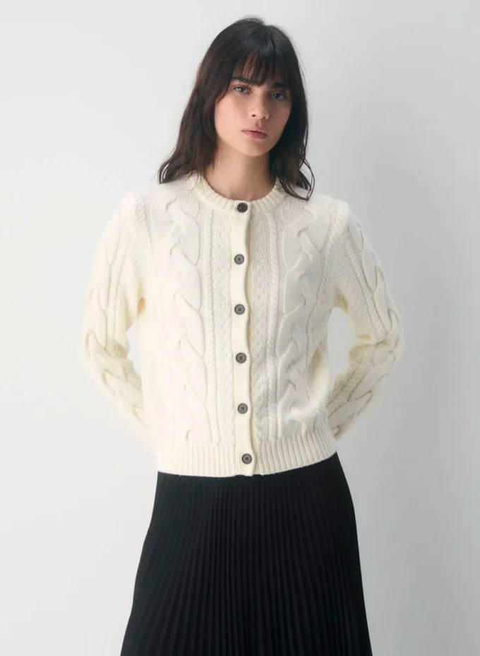 Heritage Knit Merino Wool Crew Cardigan Heritage Knit Merino Wool Crew Cardigan