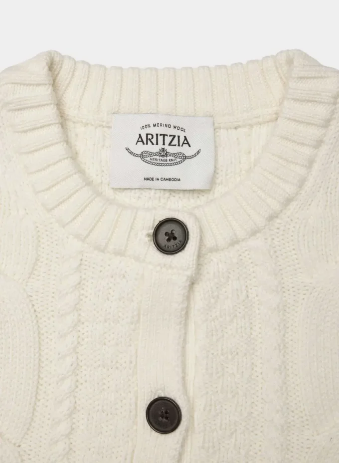 Heritage Knit Merino Wool Crew Cardigan Heritage Knit Merino Wool Crew Cardigan