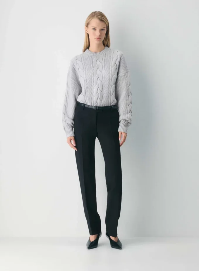 Heritage Knit Merino Wool Crew Hi-hip Sweater Heritage Knit Merino Wool Crew Hi-hip Sweater