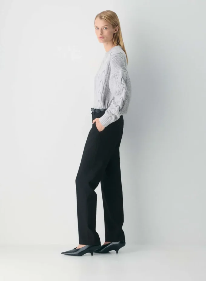 Heritage Knit Merino Wool Crew Hi-hip Sweater Heritage Knit Merino Wool Crew Hi-hip Sweater