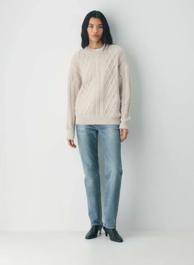 Heritage Knit Merino Wool Crew Sweater