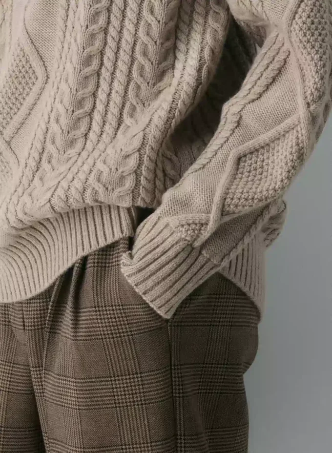 Heritage Knit Merino Wool Crew Sweater