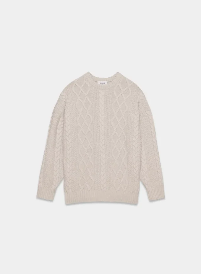 Heritage Knit Merino Wool Crew Sweater