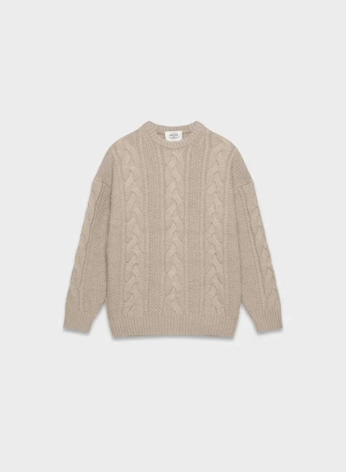 Heritage Knit Merino Wool Crew Sweater