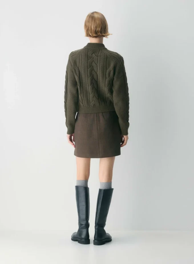 Heritage Knit Merino Wool Mockneck Longsleeve