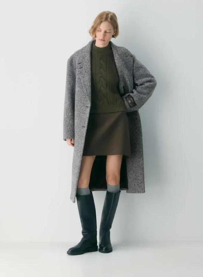 Heritage Knit Merino Wool Mockneck Longsleeve