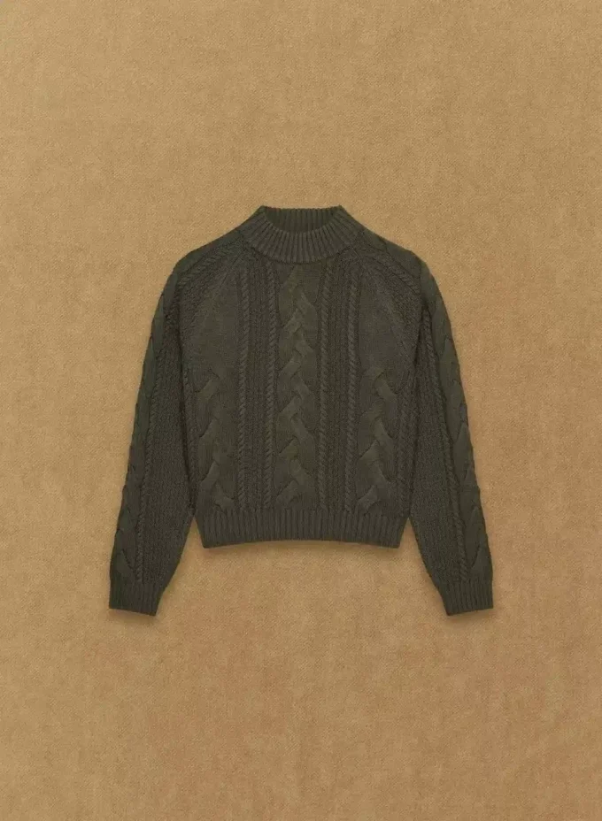 Heritage Knit Merino Wool Mockneck Longsleeve
