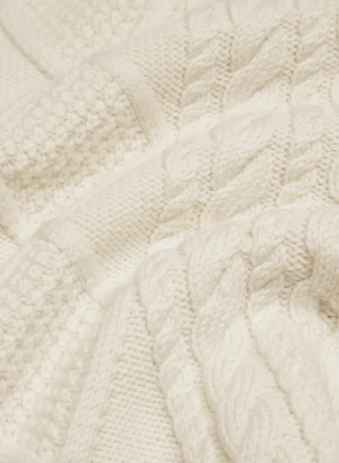 Heritage Knit Merino Wool Mockneck Zip-up