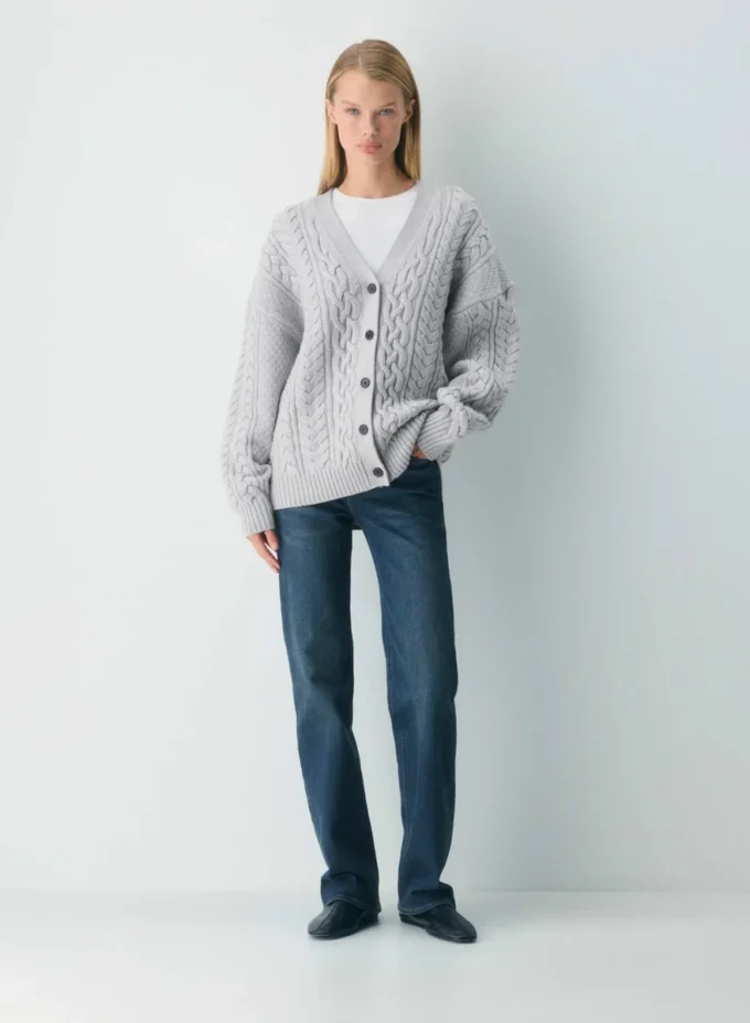 Heritage Knit Merino Wool V-neck Cardigan Heritage Knit Merino Wool V-neck Cardigan