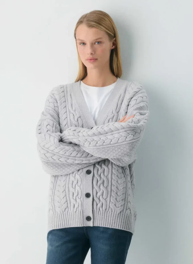 Heritage Knit Merino Wool V-neck Cardigan Heritage Knit Merino Wool V-neck Cardigan