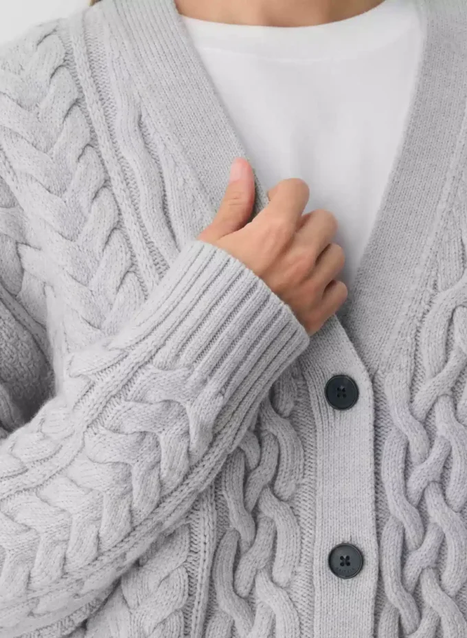 Heritage Knit Merino Wool V-neck Cardigan Heritage Knit Merino Wool V-neck Cardigan