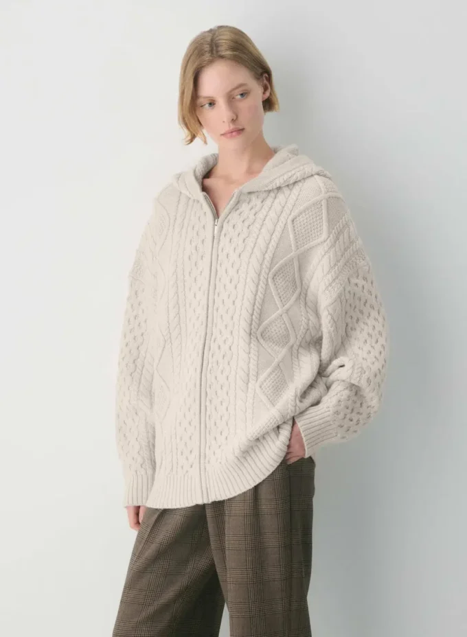 Heritage Knit Merino Wool Zip Hoodie Heritage Knit Merino Wool Zip Hoodie