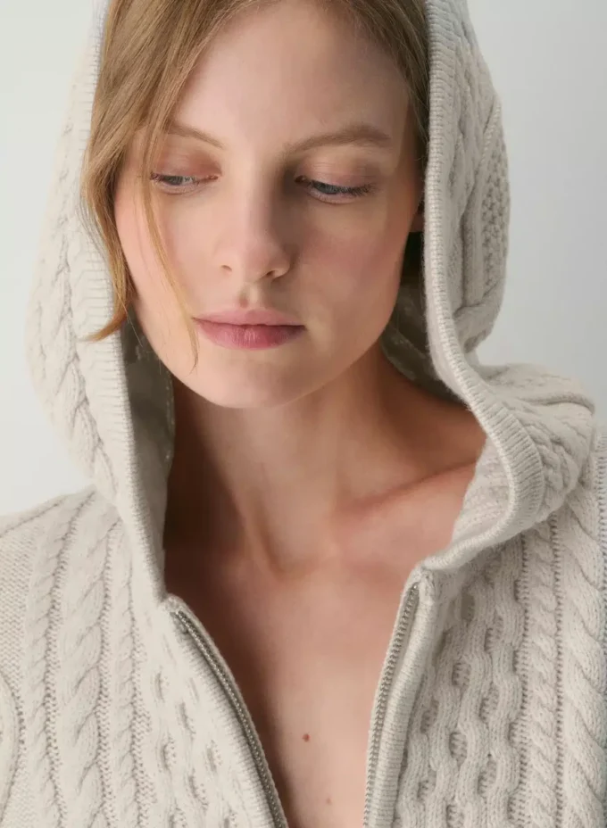 Heritage Knit Merino Wool Zip Hoodie Heritage Knit Merino Wool Zip Hoodie