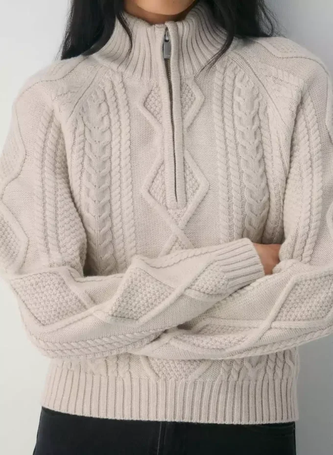 Heritage Merino Wool 1/4 Zip Hi-hip Sweater Heritage Merino Wool 1/4 Zip Hi-hip Sweater