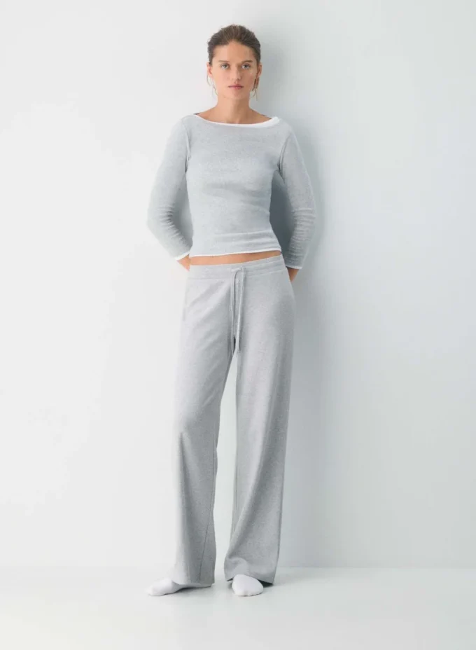 HomeStretch™ Rib Boatneck 3/4 Sleeve Top