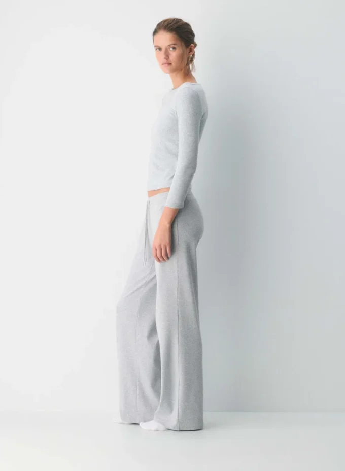 HomeStretch™ Rib Boatneck 3/4 Sleeve Top