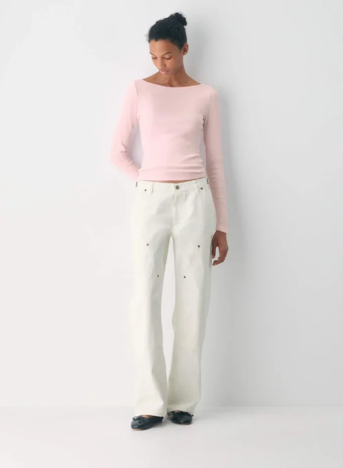 HomeStretch™ Rib Boatneck Longsleeve HomeStretch™ Rib Boatneck Longsleeve