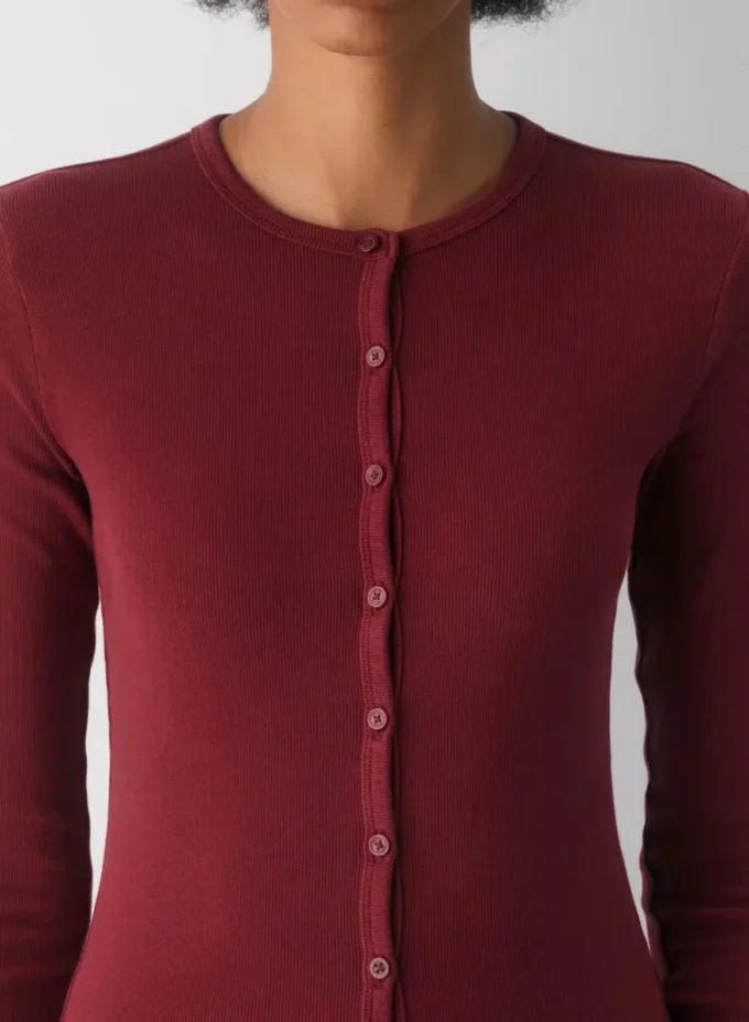 HomeStretch™ Rib Crew Button-Up HomeStretch™ Rib Crew Button-Up