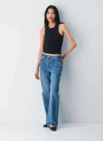 HomeStretch™ Rib Crew Tank