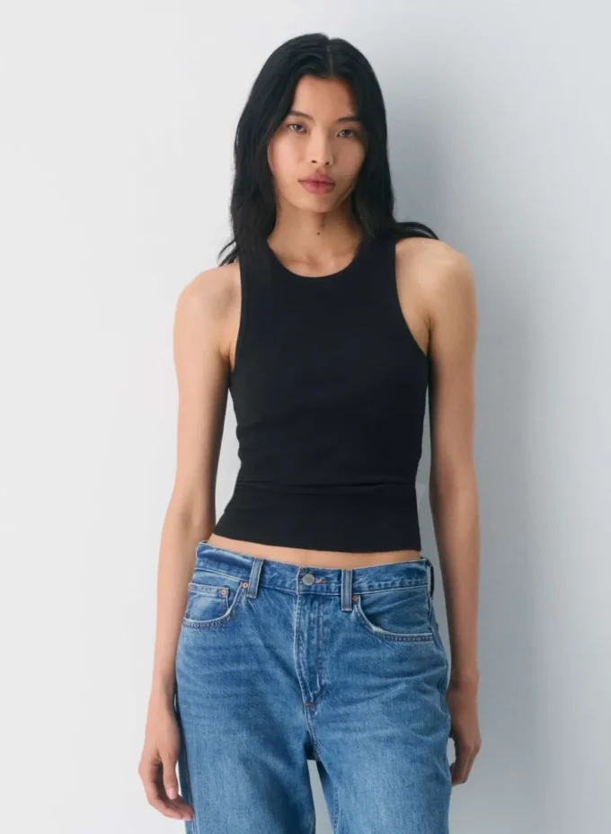 HomeStretch™ Rib Crew Tank