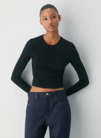 HomeStretch™ Rib Crew Waist Longsleeve