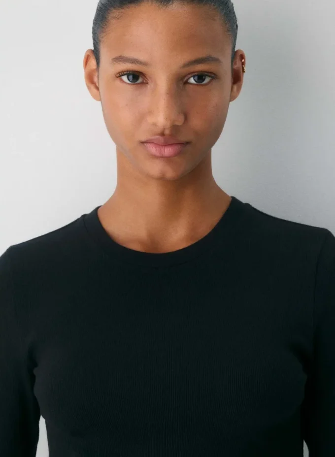 HomeStretch™ Rib Crew Waist Longsleeve HomeStretch™ Rib Crew Waist Longsleeve