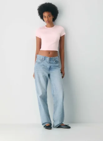 HomeStretch™ Rib Crew Waist T-Shirt