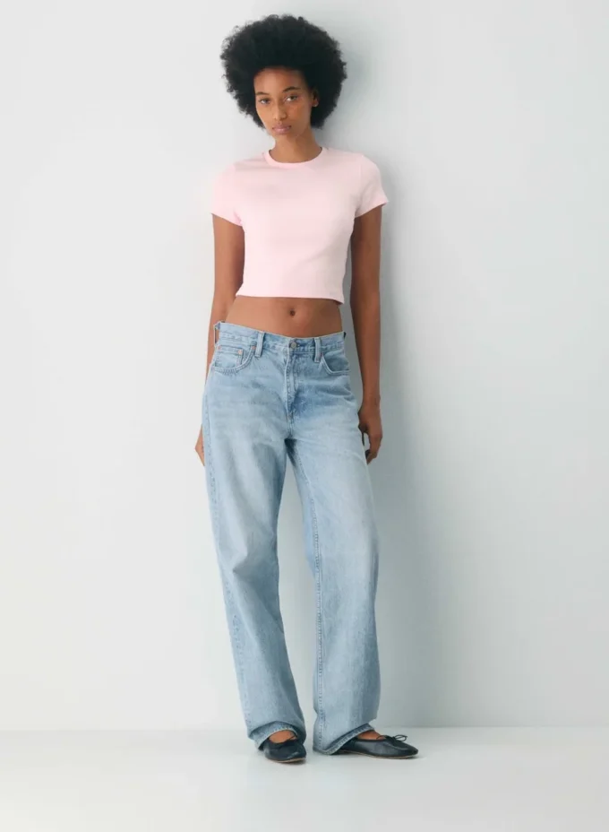 HomeStretch™ Rib Crew Waist T-Shirt HomeStretch™ Rib Crew Waist T-Shirt