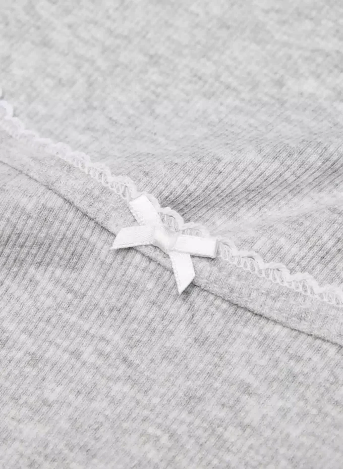 HomeStretch™ Rib Lace Scoopneck Longsleeve