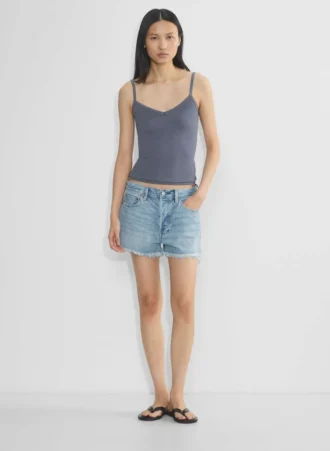 HomeStretch™ Rib Lace V-Neck Cami Tank