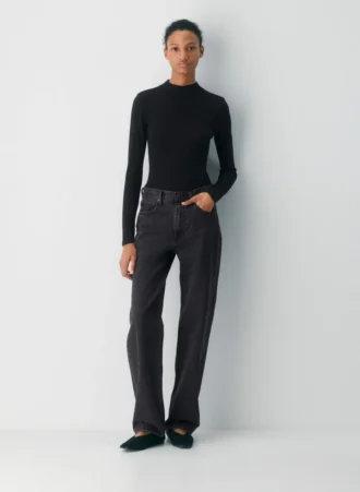 HomeStretch™ Rib Mockneck Longsleeve