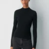 HomeStretch™ Rib Mockneck Longsleeve