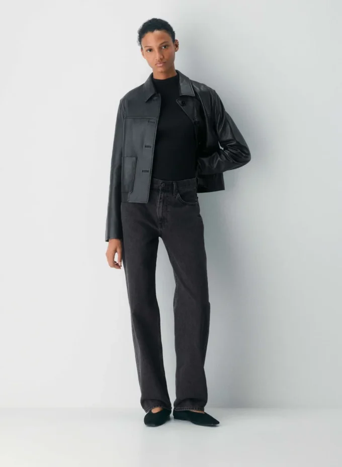 HomeStretch™ Rib Mockneck Longsleeve