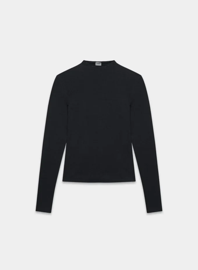 HomeStretch™ Rib Mockneck Longsleeve
