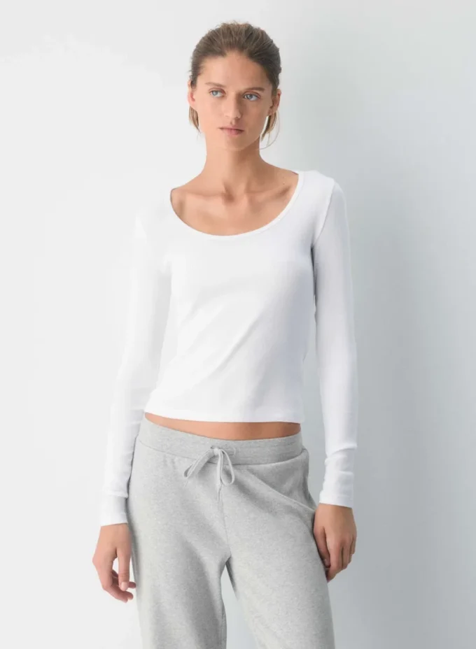 HomeStretch™ Rib Scoopneck Longsleeve HomeStretch™ Rib Scoopneck Longsleeve