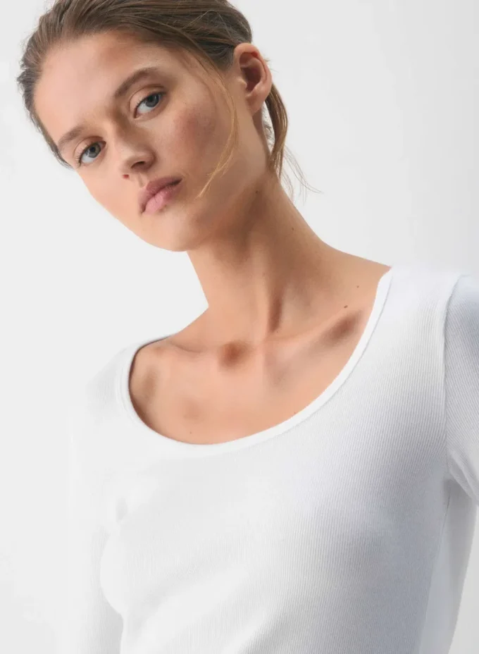 HomeStretch™ Rib Scoopneck Longsleeve HomeStretch™ Rib Scoopneck Longsleeve