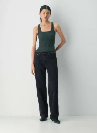 HomeStretch™ Rib Squareneck Tank