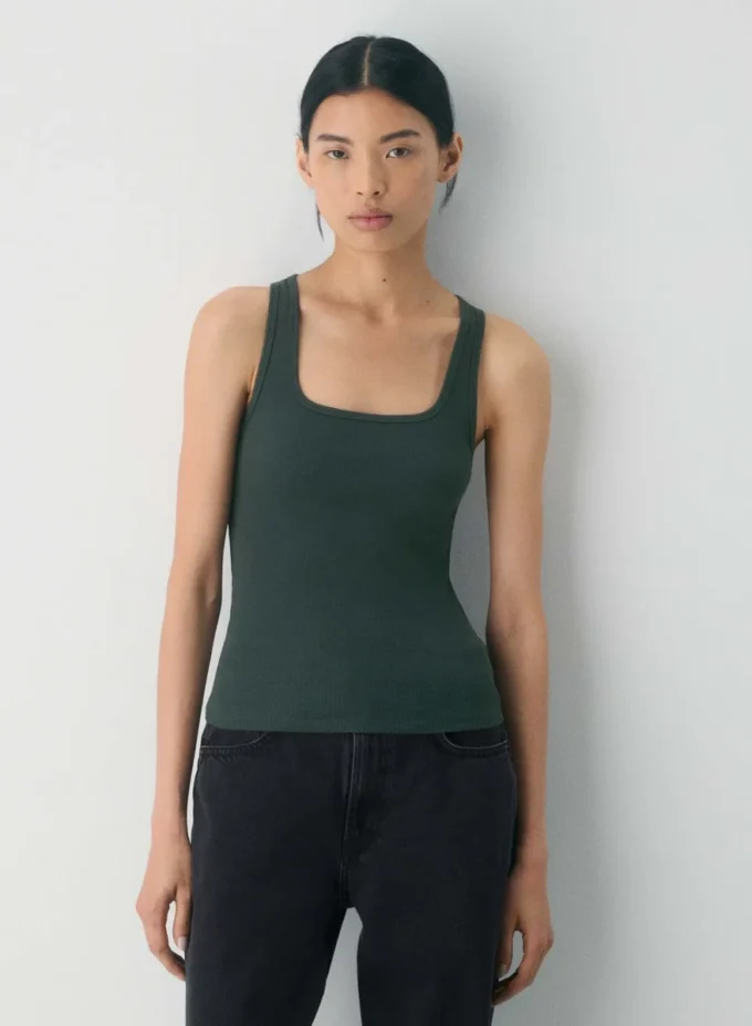 HomeStretch™ Rib Squareneck Tank HomeStretch™ Rib Squareneck Tank