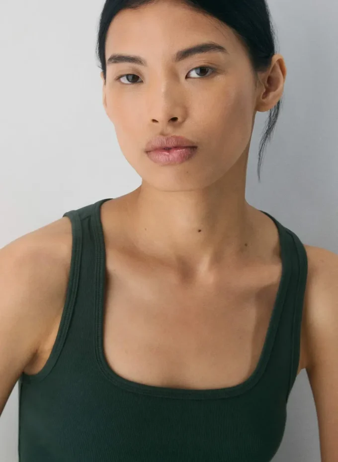 HomeStretch™ Rib Squareneck Tank HomeStretch™ Rib Squareneck Tank