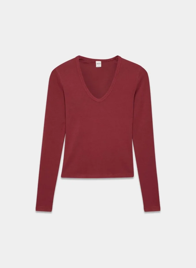 HomeStretch™ Rib V-Neck Longsleeve HomeStretch™ Rib V-Neck Longsleeve