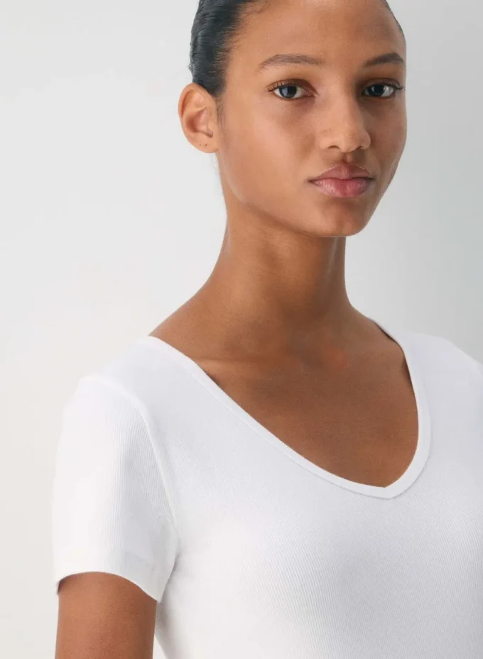 HomeStretch™ Rib V-Neck T-Shirt HomeStretch™ Rib V-Neck T-Shirt