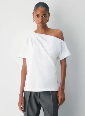 Interlock Cotton Script Top