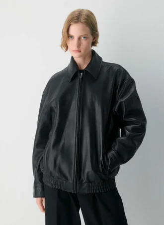 Jones Leather Bomber Jacket