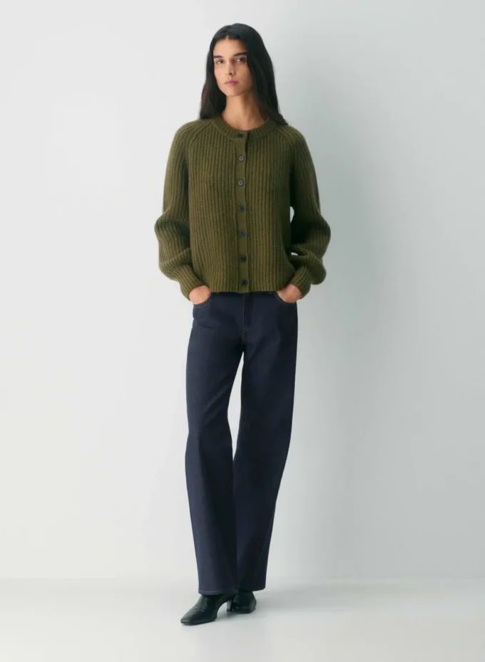 Lantern Wool Cashmere Cardigan