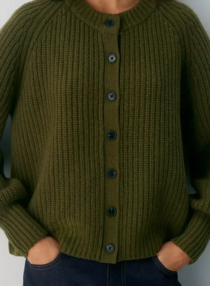 Lantern Wool Cashmere Cardigan