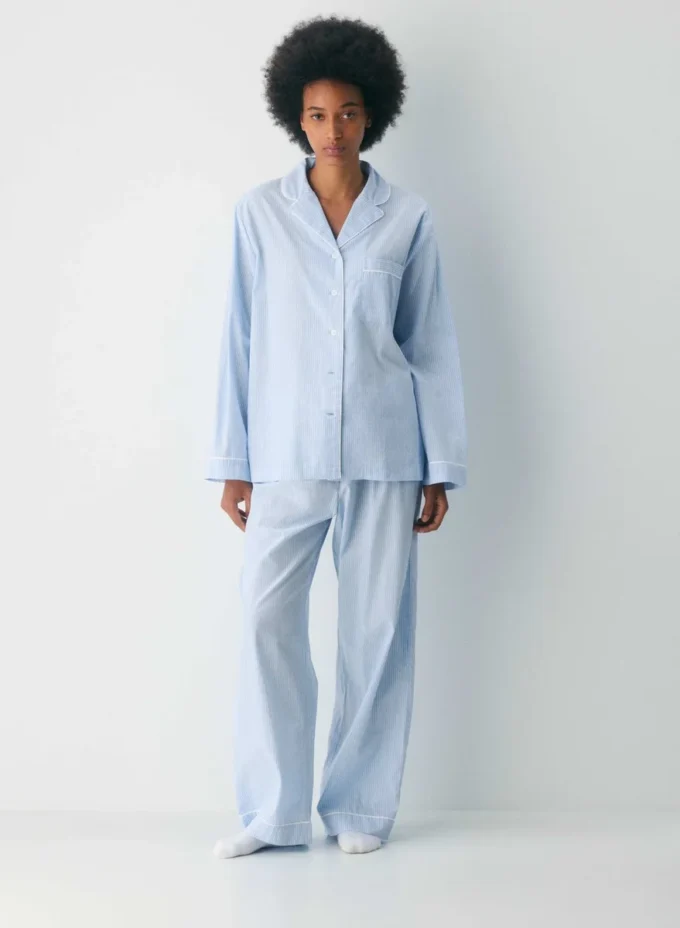 Laze Poplin Pajama Shirt