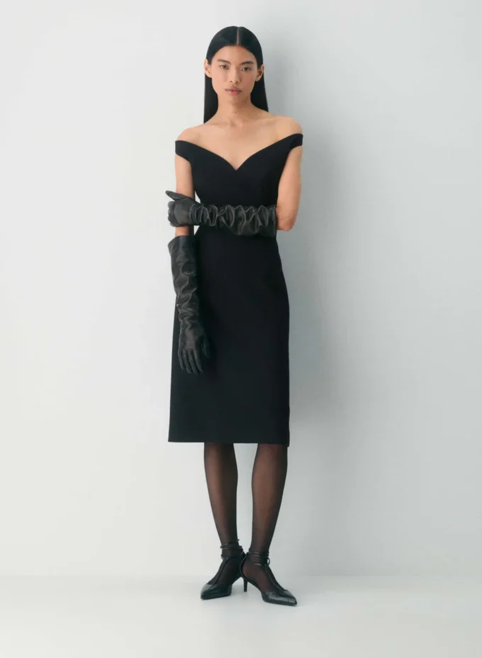 Leather Extra-long Gloves