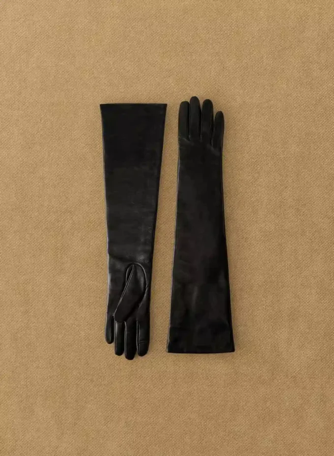 Leather Extra-long Gloves