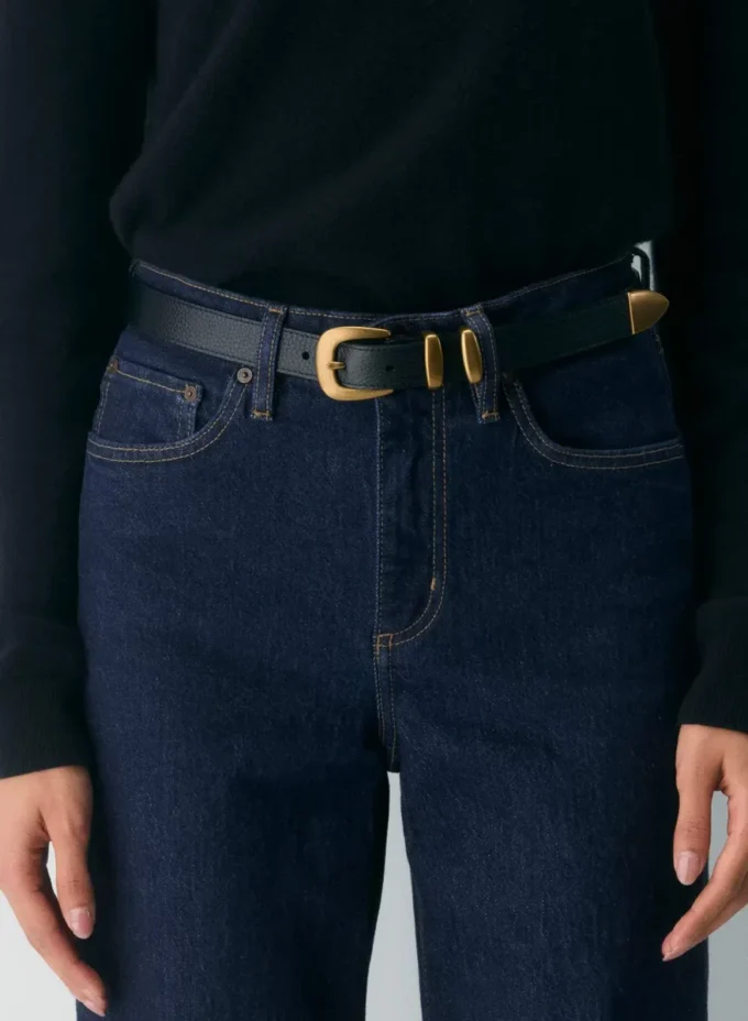 Legendary Solid Brass Leather Belt